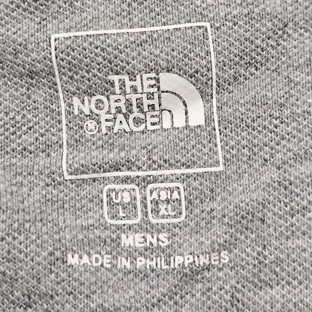 The North‎ Face Polo Shirt Mens US Large Gray Short Sleeve Collared Popover.